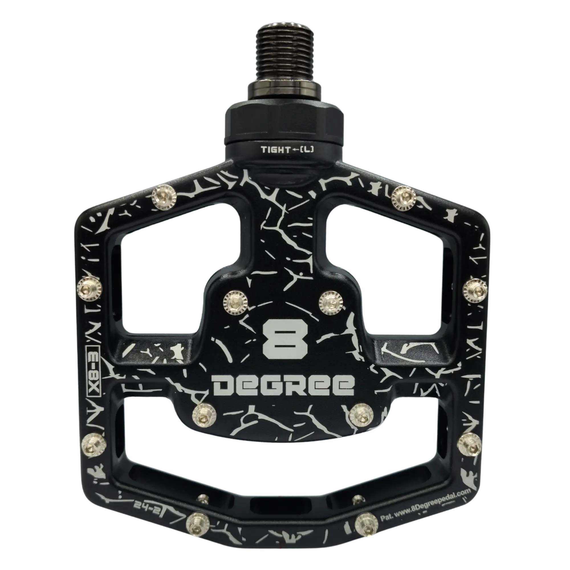 Floating Flat Pedals with 8° Self-Centering Float