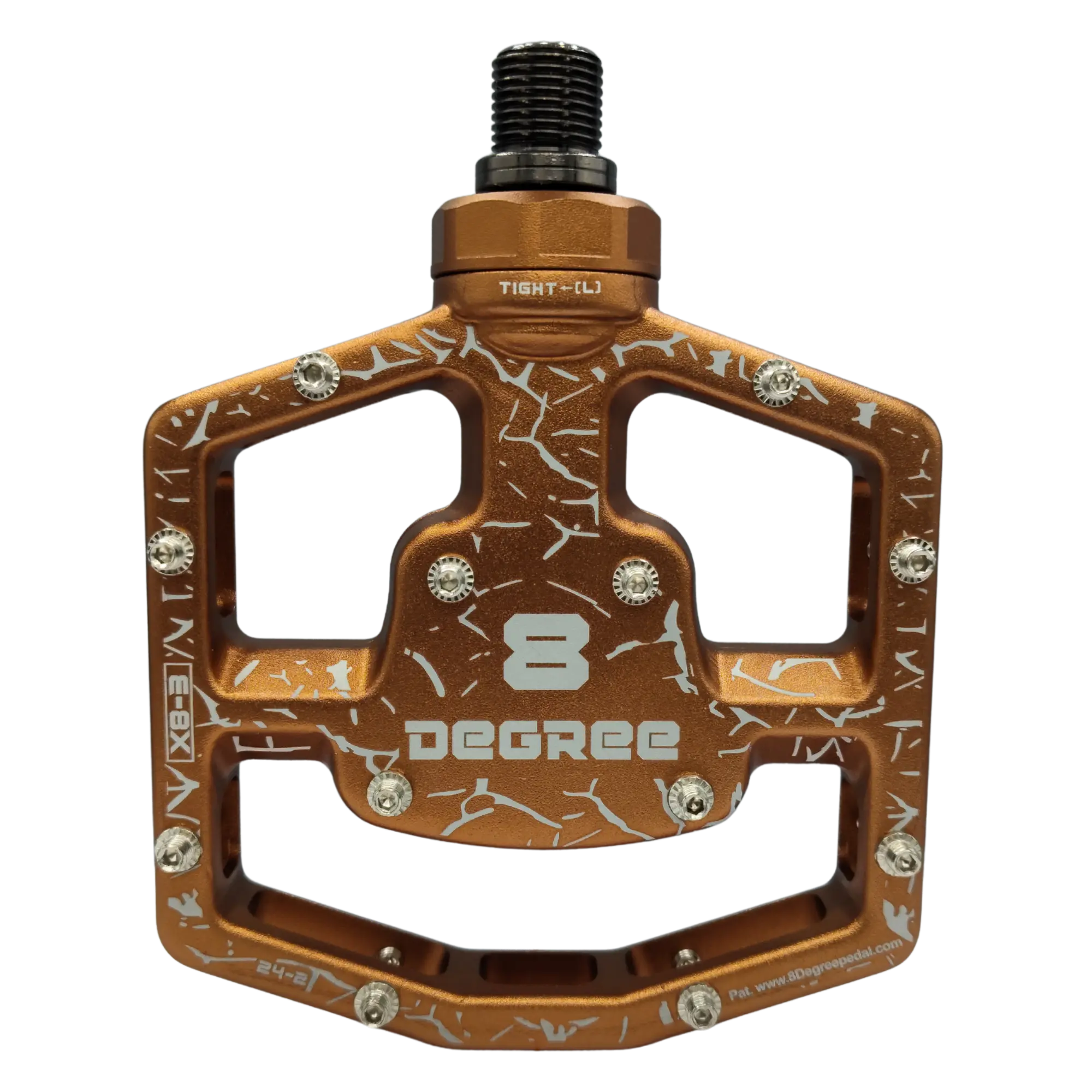 Floating Flat Pedals with 8° Self-Centering Float