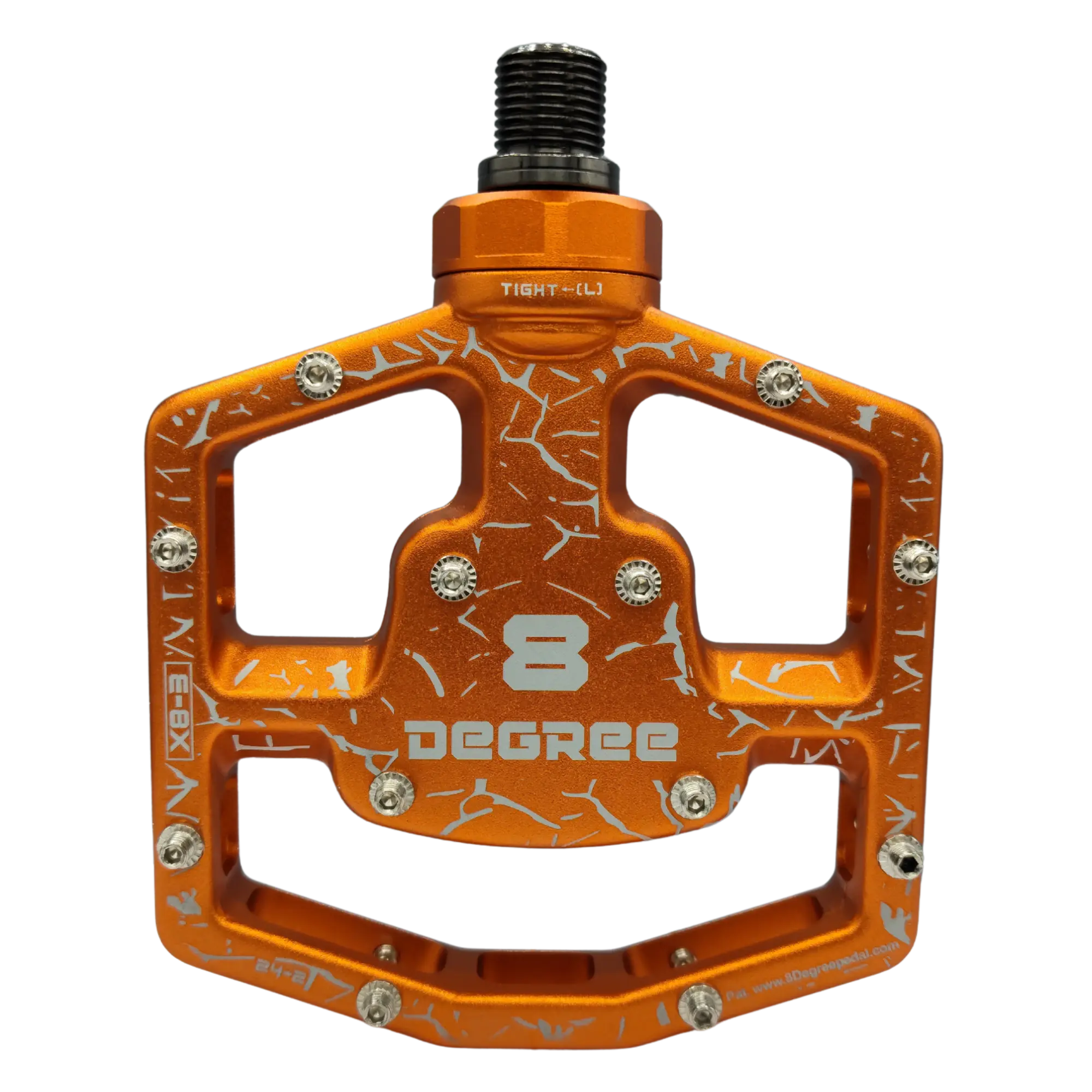 Floating Flat Pedals with 8° Self-Centering Float